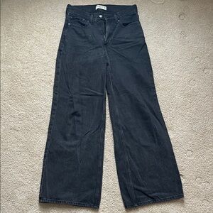 Abercrombie & Fitch Dark Gray Flare Jeans